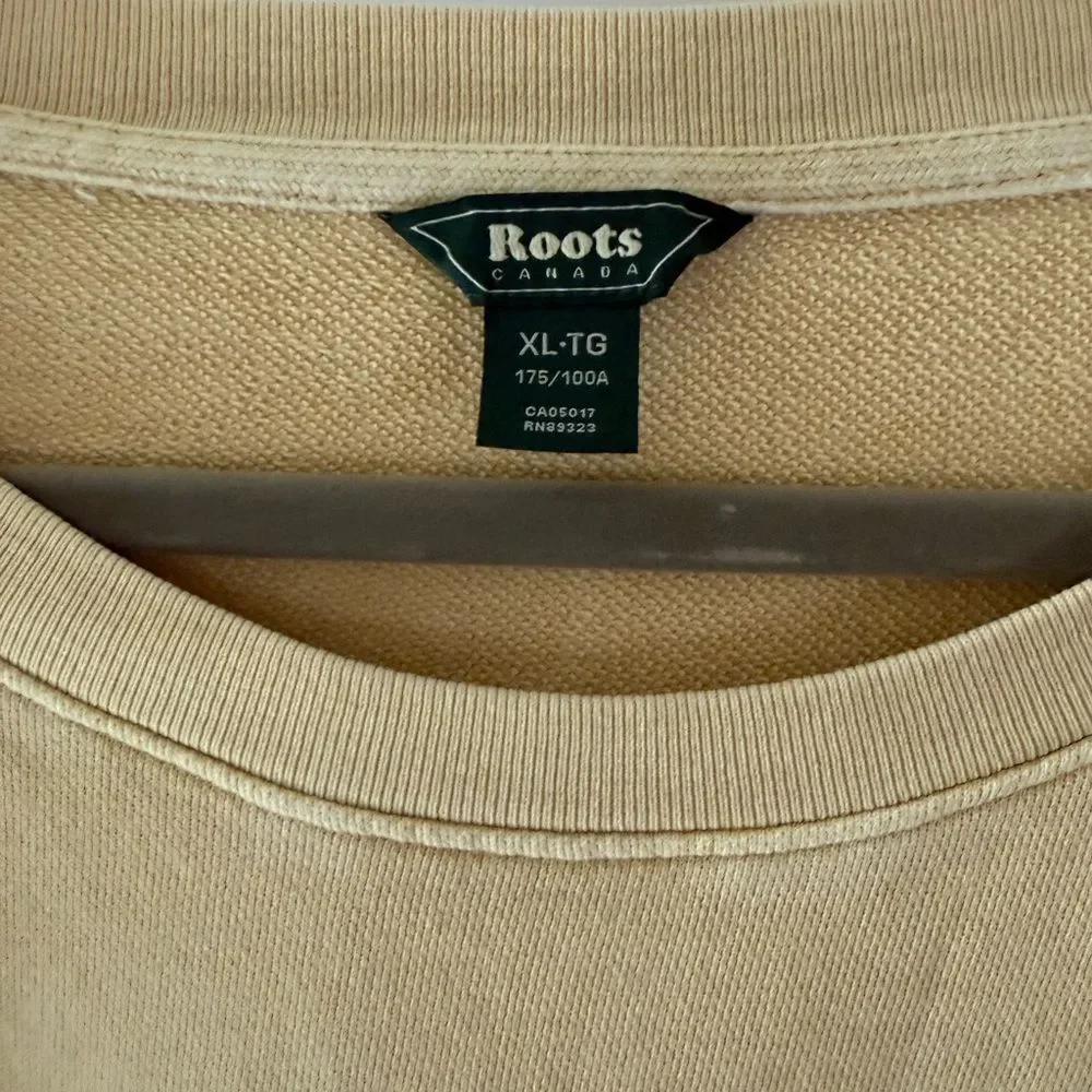 Roots Beige Tree Graphic Sweater